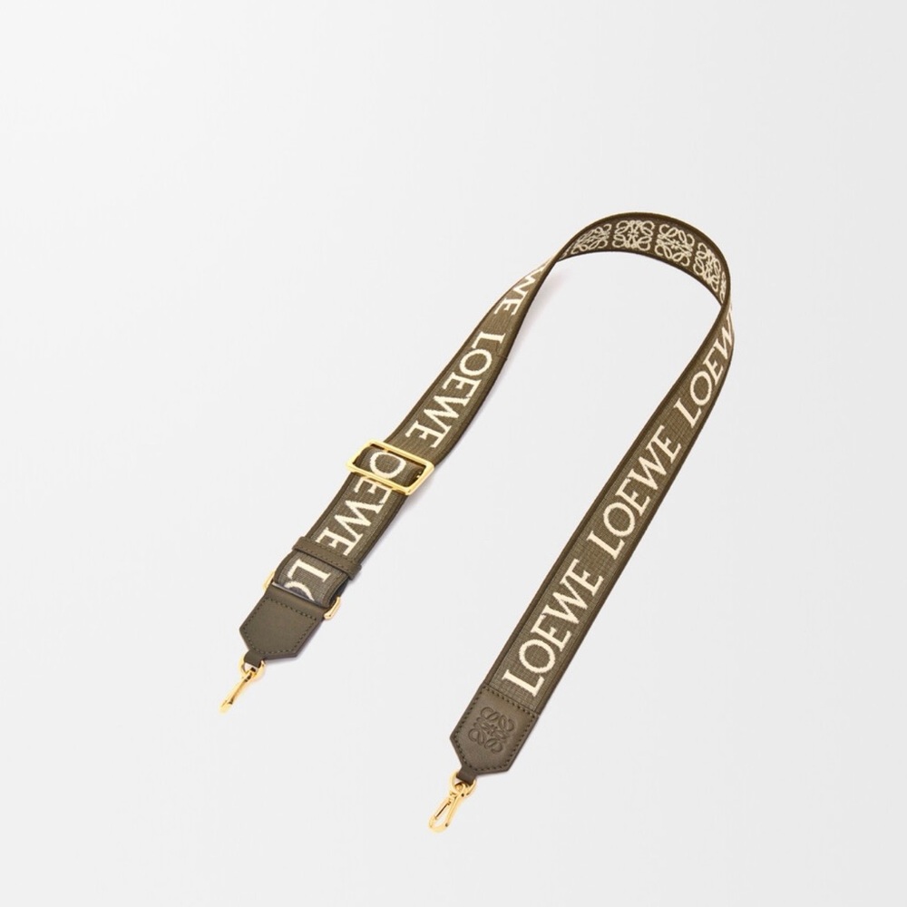 Loewe Anagram Bag Strap in Dark Khaki